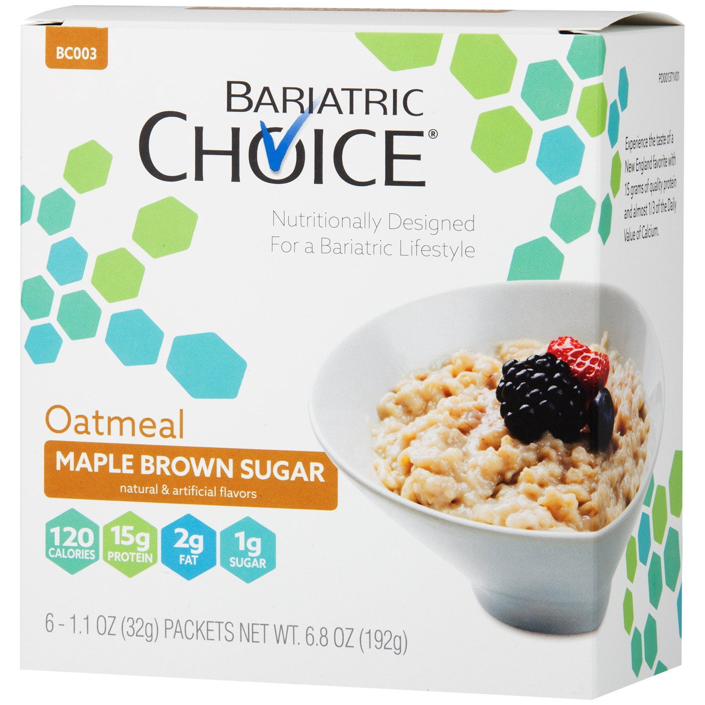 Bariatric Choice High Protein Oatmeal / Instant Low-Carb ...