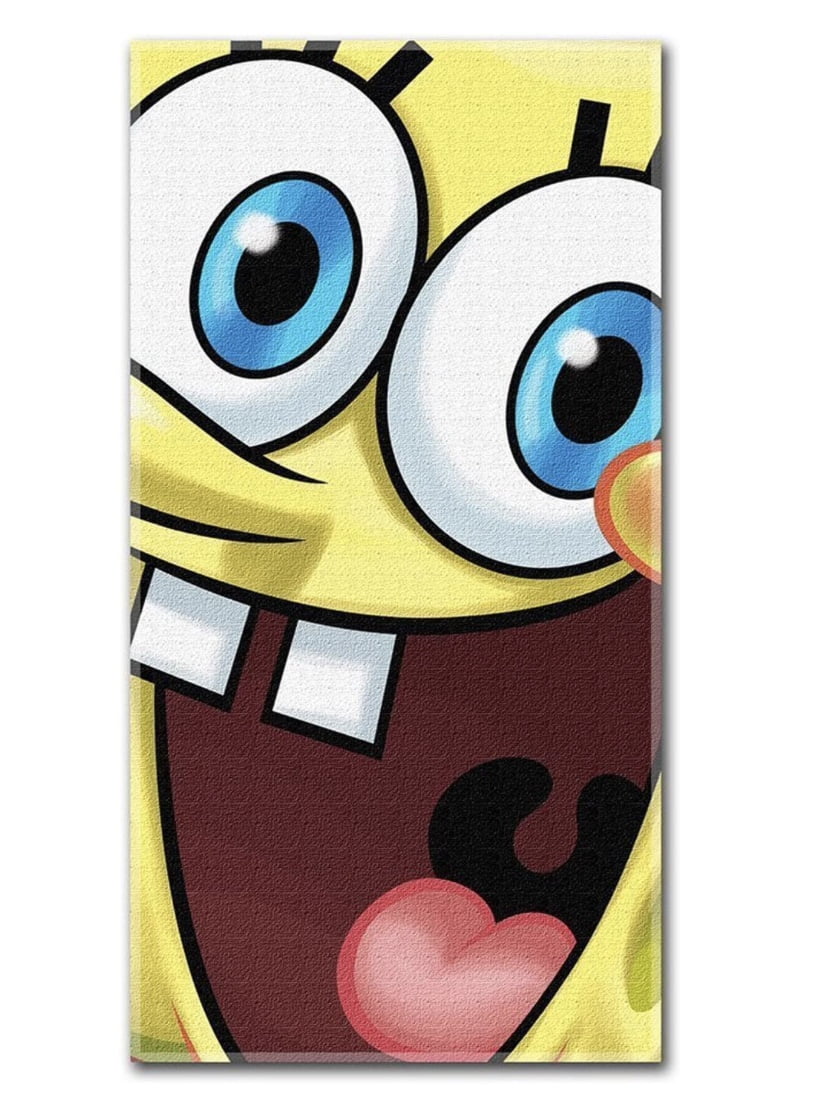 Nick Jr Spongebob Squarepants Towel Spongebob Face Beach Bath Towel