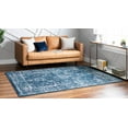thumbnail image 3 of Rugs.com Charleston Collection Rug – 5' x 8' Navy Blue Low-Pile Rug Perfect For Living Rooms, Large Dining Rooms, Open Floorplans, 3 of 9