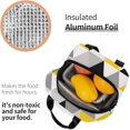 thumbnail image 4 of Portable Lunch Box for White Yellow And Gray Geometric Triangles Insulated Lunch Bag Bento Box Food Container Storage Boxes Waterproof For Adults Unisex Office Camping Trips, 4 of 7