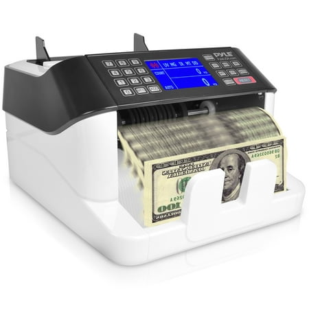 PYLE PRMC720 - Automatic Bill Counter - Digital Cash Money Counter Machine with Counterfeit