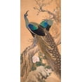 thumbnail image 2 of Imao KeinenImao, Keinen 9x14 Gold Ornate Wood Framed with Double Matting Museum Art Print Titled - A Pair of Peacocks in Spring, 2 of 4