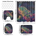 thumbnail image 3 of BZSMCE 4PCS Galactic Majesty Shower Curtain Set Bathroom Decorative Set, 3 of 8