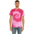 thumbnail image 1 of "Krazy Tees Tie Dye T-Shirt, Spiral Pink, Medium", 1 of 5
