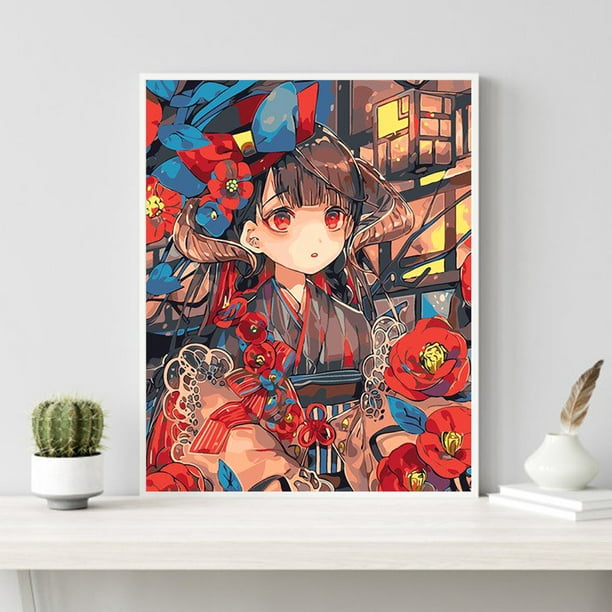 how to make your own anime mural wall - Wise Craft Handmade
