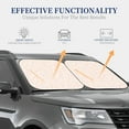 thumbnail image 2 of Lsque Colorful Dots 2 PCS Windshield Sun Shade | CarFoldable Window Covers | Car Accessories Reflect UV for Universal Cars SUV Truck | Large, 2 of 7