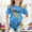 Blue, variant on Trendfront Girls Crewneck Short Sleeve Shirt California Strong State Map Crewneck Tee Poppy Floral Graphic Kids Local Pride Top