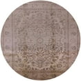 thumbnail image 1 of Ahgly Company Tapis d'Intérieur Rond Milieu du Siècle Moderne Brun Amande Foncé Zone Orientale, 5' Rond, 1 of 6