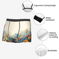 thumbnail image 3 of Balery Floral Mountain Landscape Calzoncillos bóxer para hombre, ropa interior de algodón suave y transpirable con cinturilla de nailon-Medium, 3 of 5