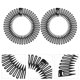 thumbnail image 4 of 10 peines elásticos circulares completos, peines elásticos para el cabello, diademas, peines circulares de plástico flexibles., 4 of 5