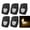 Warm White, Black Shell, variant on 12V Waterproof LED Courtesy Light Fixture Black Warm White Recessed Mount 2-Pack