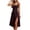 Coffee, variant on Bxsruta Womens Sundress Polka Dot Midi Dress Slit Summer Casual Dresses