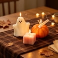 thumbnail image 6 of Halloween Candle Set, Ghost Pumpkin Candles, Aromatherapy Candle Gift, 3Pcs Soy Wax Decorative Lights for Fall Party Home Decor, 6 of 8