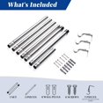 thumbnail image 6 of ZOPZO Extendable Stainless Steel Curtain Rod, Silver, 30-94 inch, for Window and Eyelet Curtains with Threaded Connection and Brackets, 6 of 8