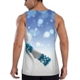thumbnail image 2 of Sigee Christmas Snowman In The Snow for Men's Workout Tank Top, Athletic Gym Sleeveless Shirt - Quick Dry, Lightweight, Breathable X-Large, 2 of 9