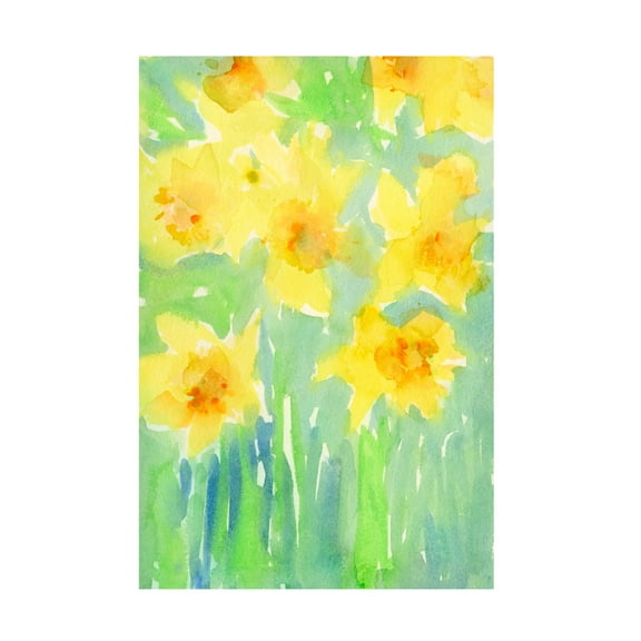 Samuel Dixon 'Daffodils II' Canvas Art