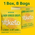 thumbnail image 6 of Kiss My Keto Gummies Candy – Low Carb Candy Lemon Ginger Drops, Keto Snack Pack – Healthy Candy Gummys – Vegan Candy, Keto Gummy Candy – Keto Candy Gummies (32-pack), 6 of 7