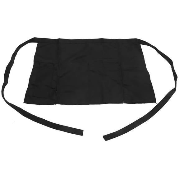 MLINS  Maid Apron Black Aprons Half for Women with Pockets Women's