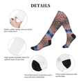 thumbnail image 5 of Lsque Cherry Blossoms Pattern Sport Compression Socks for Men & Women 15-20 mmHg Knee High Nurse Pregnant Running Medical and Travel Athletic, 5 of 6