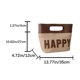 thumbnail image 5 of Bolsos Bolsos Bolsas De Playa Transpirable Happy Letter Bucket Bag Woven Holiday Party (Marrón), 5 of 8