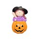 thumbnail image 2 of Juego de Figuras de Resina de Halloween: Bruja Calabaza y Divertida Vaca Calabaza para Decoración Festiva, 2 of 3