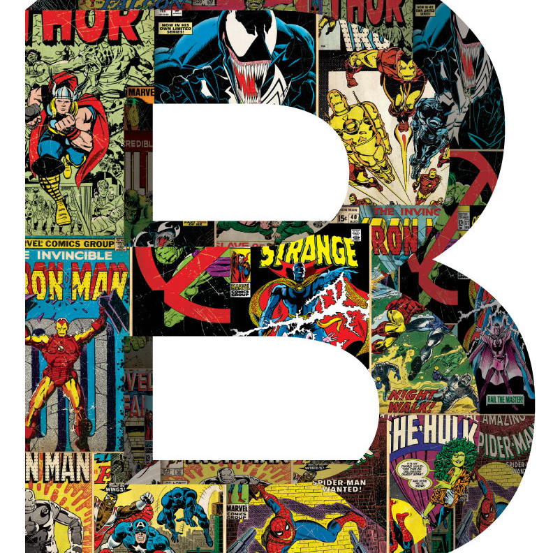 Marvel deals block letters