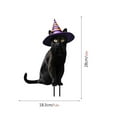 thumbnail image 2 of OAVQHLG3B Metal Black Cat Halloween Garden Stakes,Silhouette Statues with Hats for Cat Lover Outdoor Decor,Halloween Yard Signs for Garden Decorations,Yard Art,Patio,Lawn Ornaments, 2 of 3