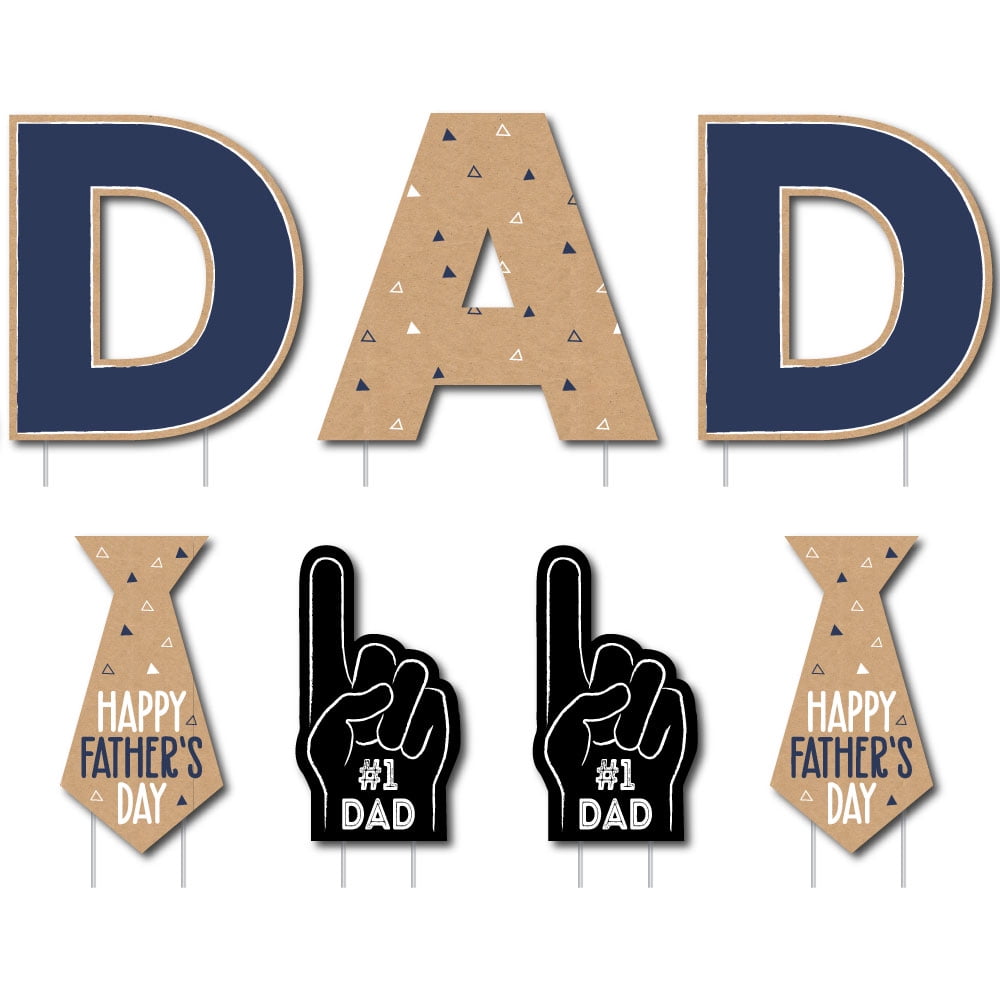 Dad is Rad Yard Sign Outdoor Lawn Decorations Father's Day Yard