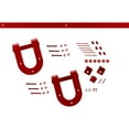 thumbnail image 3 of Premium Horseshoe Barn Door Hardware Set W/ 6' Track For 1 3/4" Doors, Regal Red, 3 of 15