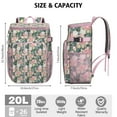 thumbnail image 3 of Country Rustic Wildflower Insulated Cooler Backpack, Leakproof Waterproof Lunch Backpack for Farmhouse Style Outdoor Activities, 3 of 6