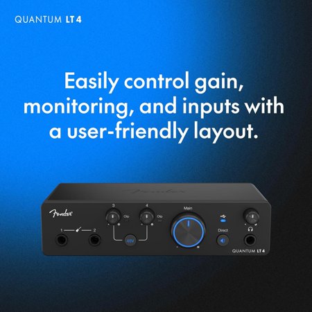 Fender フェンダー Quantum LT4 オーディオインターフェイス USB-C