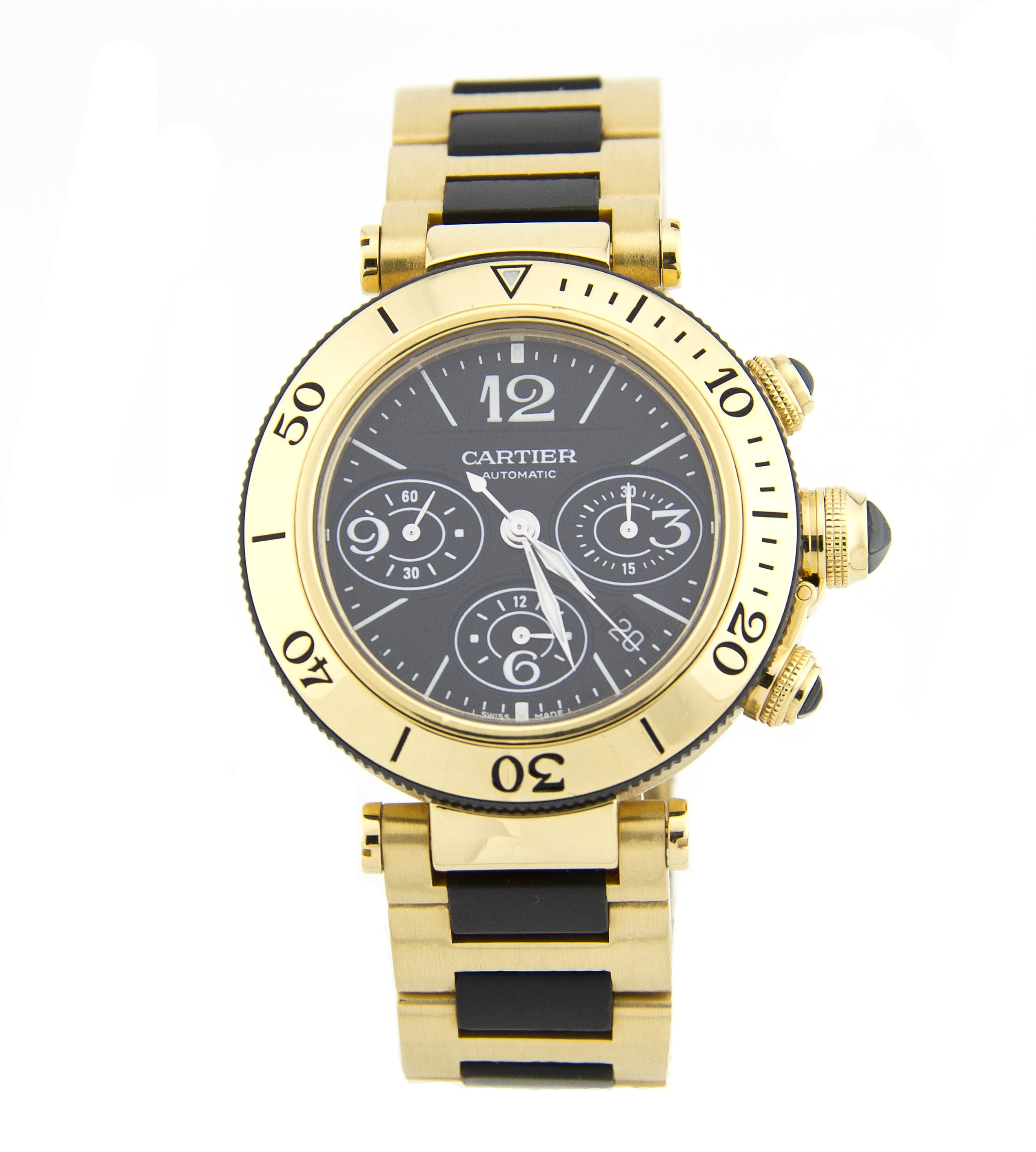 Pre-Owned Cartier Pasha W301970M Gold 