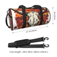 thumbnail image 2 of KLL Western Desert Cactus Ram Skull Duffle Bag For Men Women Sport Gym Fitness Tote Travel Training Workout Basketball Football Weekender, 2 of 6