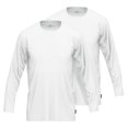 thumbnail image 1 of GÖTZBURG Camisa de manga larga para hombre, pack de 2 - algodón, manga larga, unicolor Blanco M (Medium), 1 of 4
