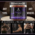 thumbnail image 6 of Royal Living Knight Bites Creatine Monohydrate Gummies, Royal Berry Flavor, Vegan, Gluten-Free, 120 Count, 6 of 10