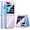 Clear 1, variant on Galaxy Z Flip 5 Case with Hinge Protection Clear Samsung Flip 5 Case with Kickstand for Samsung Galaxy Z Flip 5 5G (2023) - Purple