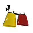 thumbnail image 2 of Kokiya Bicolor Cowbell with Adjustable Mount, Sturdy ,Pitched Drum Parts, Double Mounted Bell ,Noisemaker ,for Bands School Teaching metal, 2 of 9