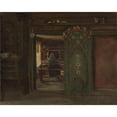 thumbnail image 2 of Adolph Tidemand 18x15 Gold Ornate Wood Frame and Double Matted Museum Art Print Titled - Woman at the Loom (1874), 2 of 4