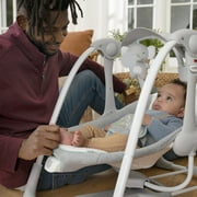 Ingenuity 2-in-1 Portable Baby Swing & Infant Seat with Vibrations and Music, Unisex, Swell