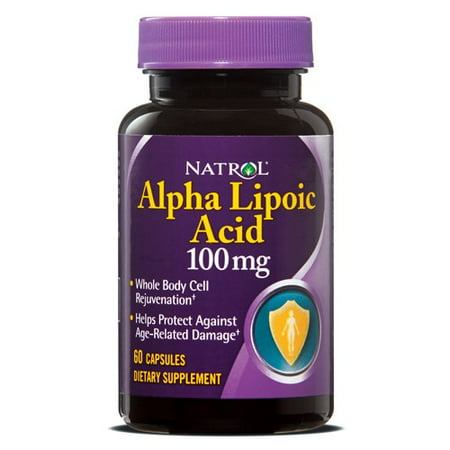 Natrol Acide alpha-lipoïque 100mg Capsules, 60 Ct