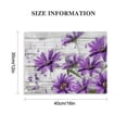 thumbnail image 3 of JEUXUS Vintage Style Purple Daisy Flower With Wood Grain Wall Art Flower Picture Canvas Posters Print Modern Floral Artwork Framed For Living Room Bathroom Bedroom Wall Painting Home Decor, 3 of 6