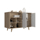 thumbnail image 4 of Recibidor con Zapatero y Compartimentos Excelsior Rovere Blanco Mesa Auxiliar con Almacenamiento Oculto, 4 of 4