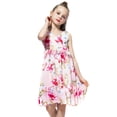 thumbnail image 4 of Otqutp Toddler Cute Sundress Beach Dress Summer Sleeveless Floral Prints Princess Dress Chiffon Dress Fashion Sundress, 4 of 5