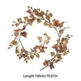 thumbnail image 3 of 5.9ft Artificial Fall Garland - Real Touch Silk Maple Leaf Vine for Thanksgiving, Fireplace Mantle & Front Door Decor (Indoor/Outdoor), 3 of 7