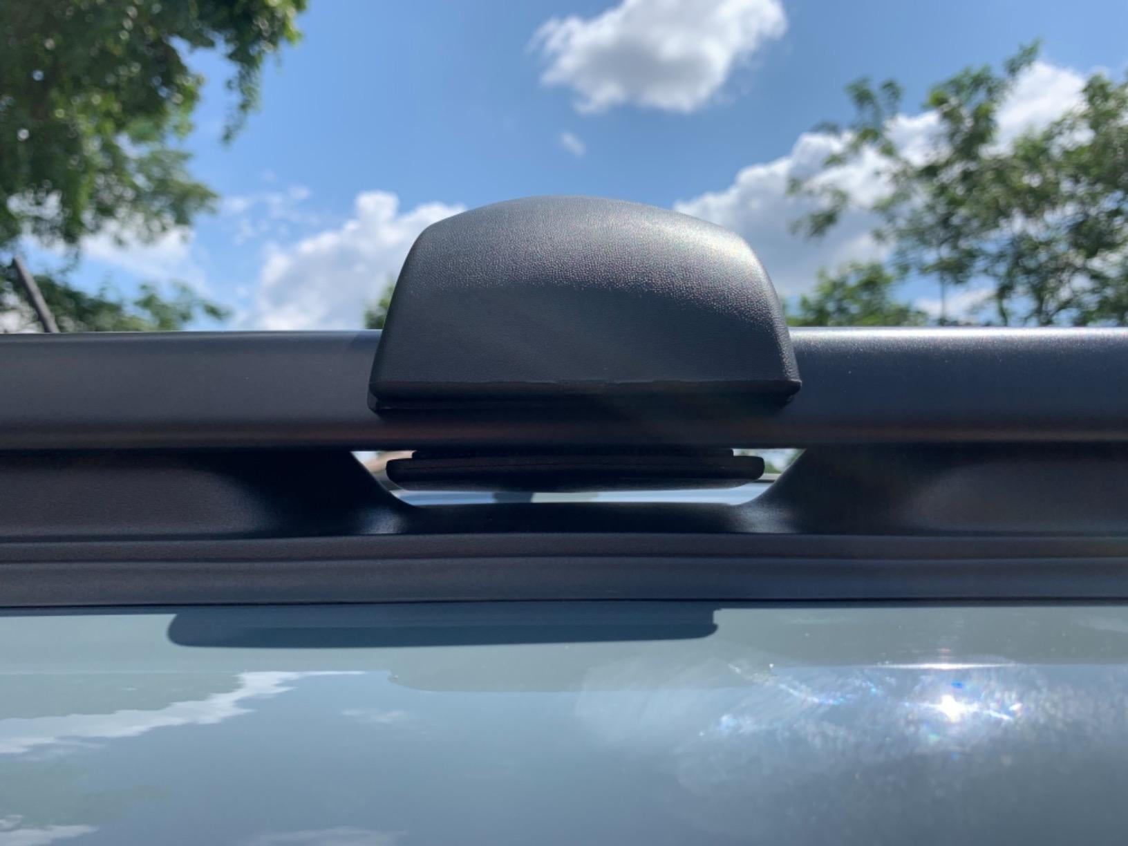 BRIGHTLINES Aero Roof Racks Cross Bars Compatible with Jeep Renegade 2015-2024 for Kayak Luggage Ski Bike Carrier, a Set of 2pcs, Black Aluminum Top Cargo Rack