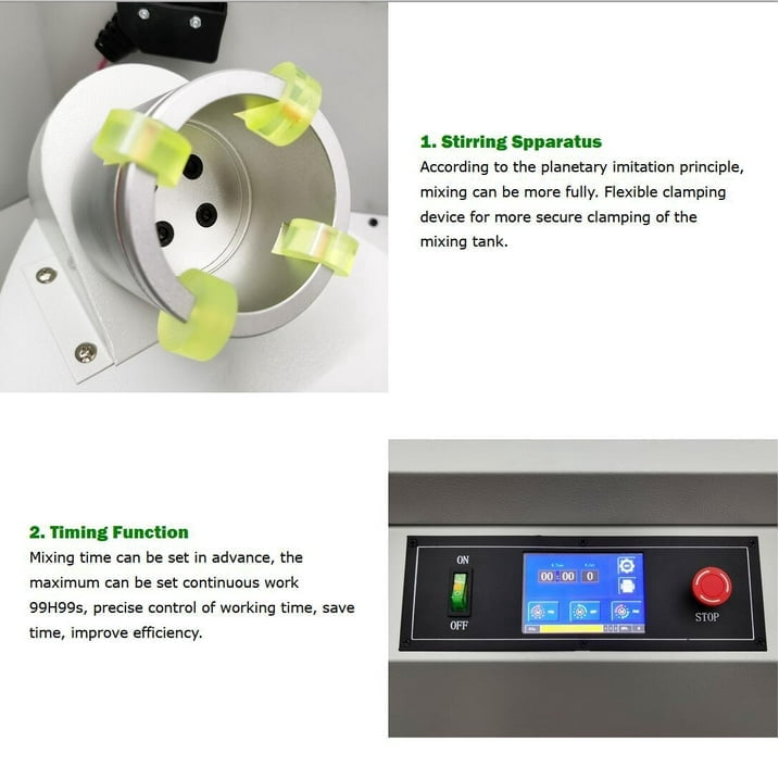 Vacuum Defoaming Centrifugal Mixer with 4 Stirring Apparatus Solder Cream Mixing Equipment