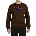 thumbnail image 2 of Red Blue and Black Ford Logo | Mens Cars and Trucks Crewneck Graphic Sweatshirt, Brown, X-Large, 2 of 3