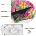 thumbnail image 6 of Tropical Spring Area Rugs 6'x9', Washable Small Throw Rugs for Kitchen Dining room, Floral Leaves Butterflies Gray Wooden Indoor Outdoor Rug Non-Slip Low Pile Carpet Runner Reversible Floor Mats, 6 of 8