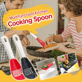 thumbnail image 3 of 2Pack Multifunctional Kitchen Cooking Spoon, Slotted Spoon for Cooking Strainer Spoon, All in One Garlic Press Grinder Kitchen Spoons for Mashing Draining, 3 of 6