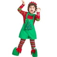 thumbnail image 2 of IKALI Elf Costumes for Boys Christmas with Hat 3-10 Years, 2 of 6